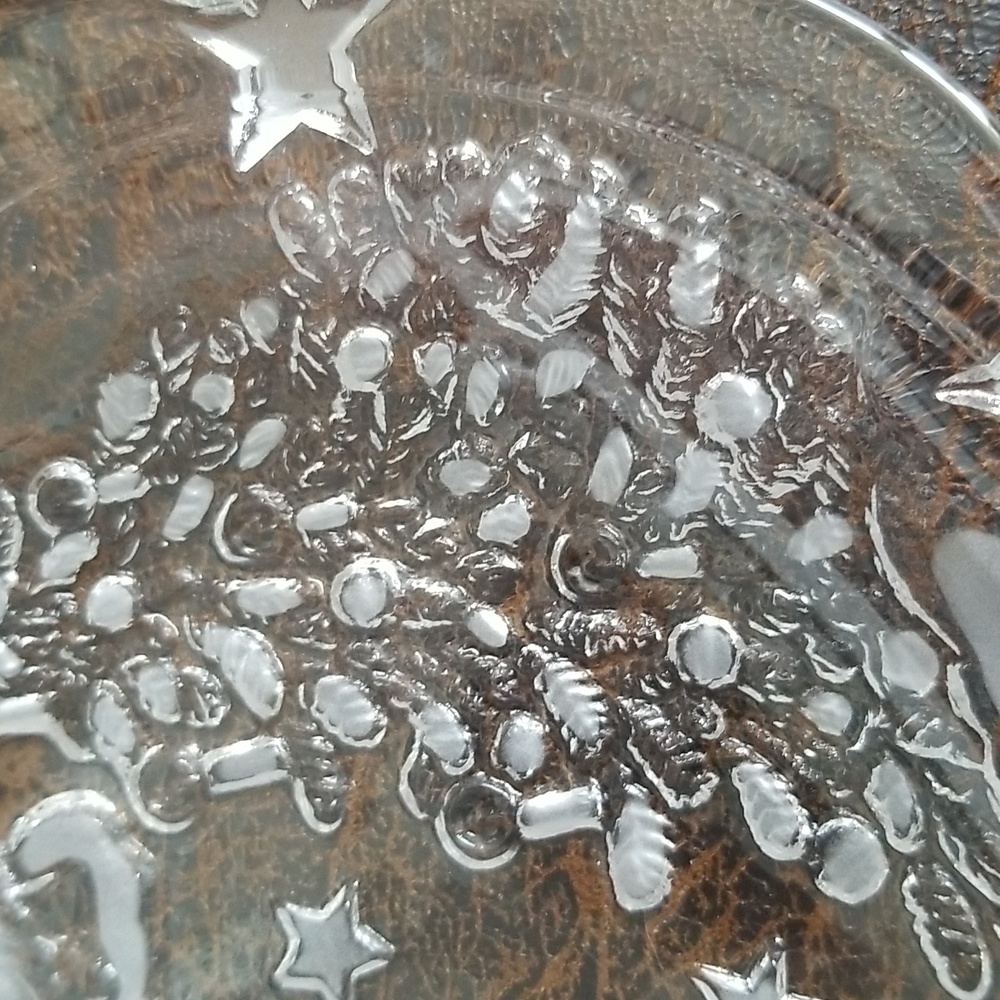 Vtg Mikasa Holiday Christmas Angel Crystal Candy Dish Serving Decorative Plate - Picture 6 of 8